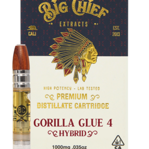 BIG CHIEF GORILLA GLUE, gorilla glue cart, gorilla glue cart, gorilla glue 4 near me, big chief hybrid