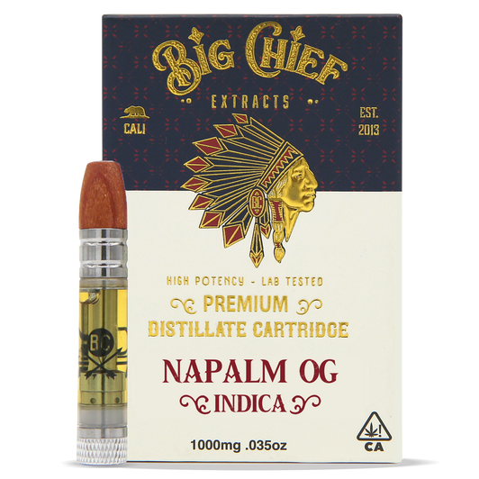 napalm og big chief, napalm og, new big chief carts, napalm og strain