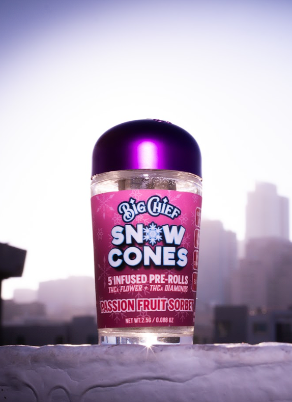 Passion Fruit Sorbet – Snow Cone 5-Pack Infused Pre-Rolls, Passion Fruit Sorbet